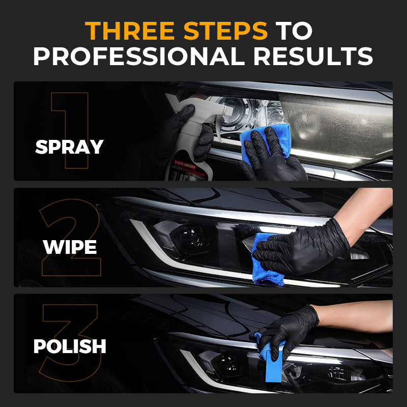 180ml Professional Car Headlight Restorer with Sponge
