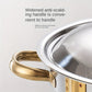 🧑‍🍳The same as in a five-star buffet restaurant🍽️Stainless Steel Chafing Dish Buffet Set 5QT with Fuel Can Rack, Gold Food Warmer for Parties