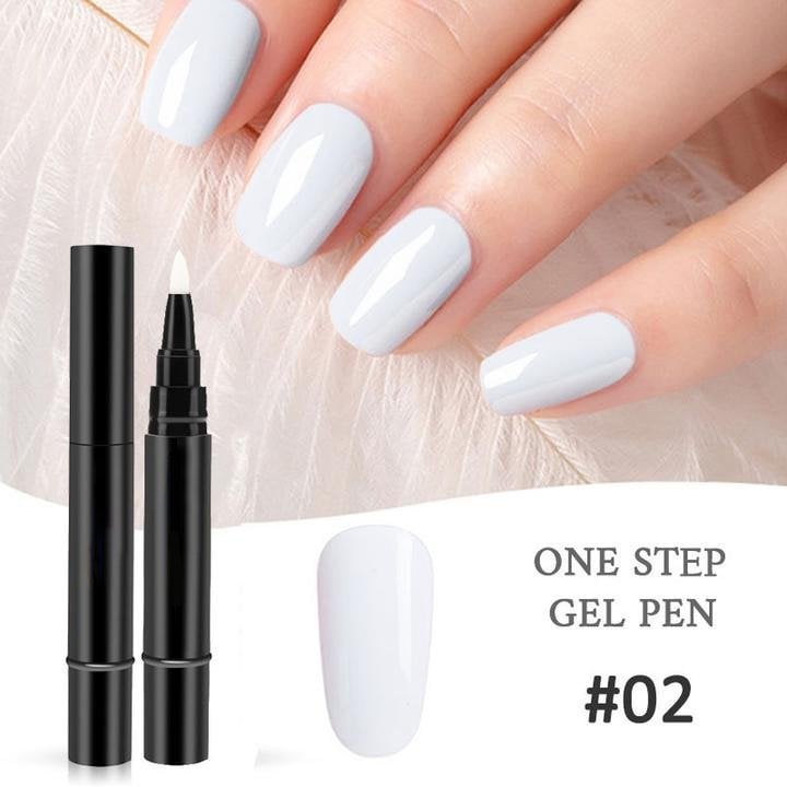💅 BUY 1 GET 1 FREE! ✨ One Step Nail Gel Pen – Includes free mini UV nail lamp – No base or top coat needed – perfect for DIY manicures on the go 🎨💡✨