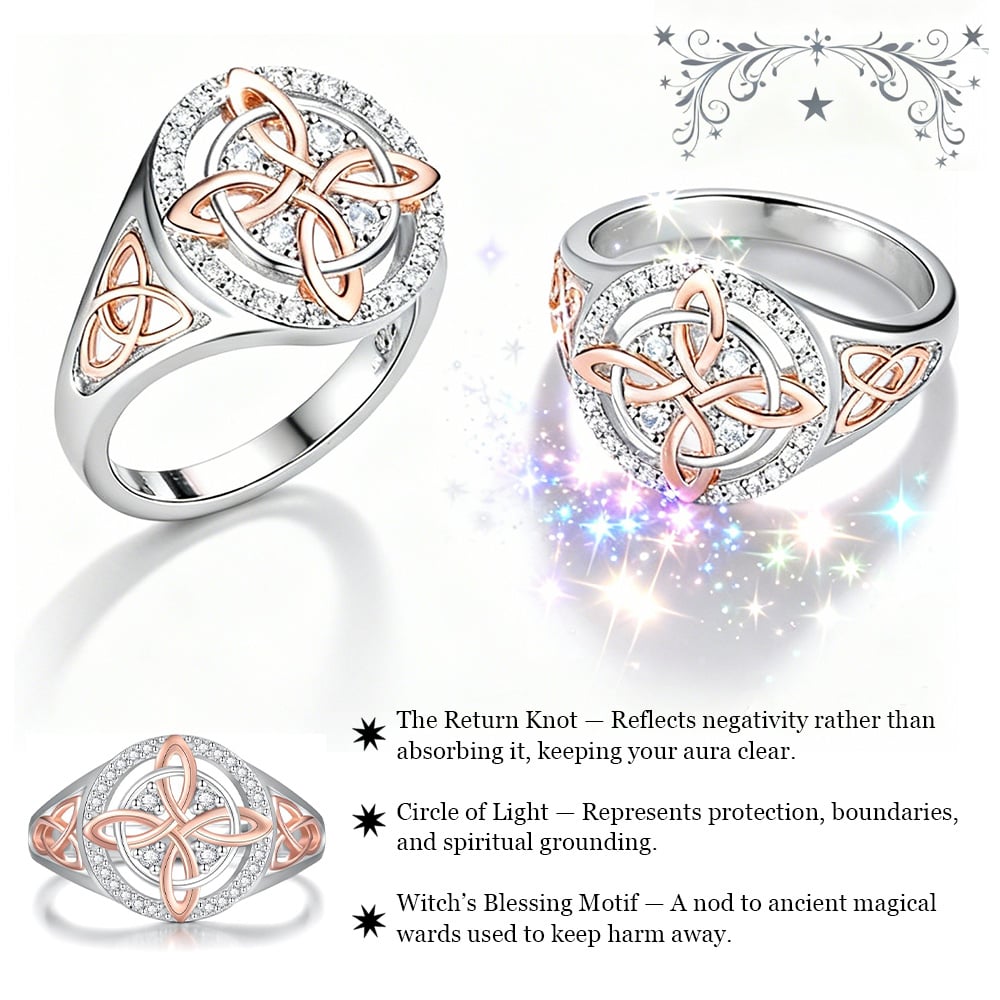 💍Handmade Witch's Return-Knot Protection Ring💞Protect Your Loved Ones