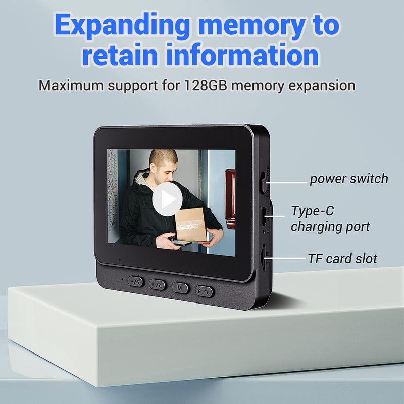 ⏳Time-Limited Special⏰Doorbell Camera with Screen – Live View, Two-way Talk, Night Vision 🔔
