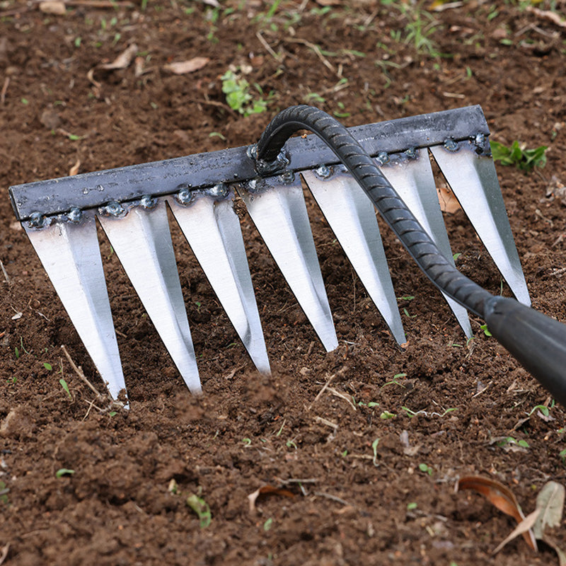 ⏳Limited-time 50% off  4/5/6/7 Tooth Carbon Steel Garden Hand Rake⛏️🌱