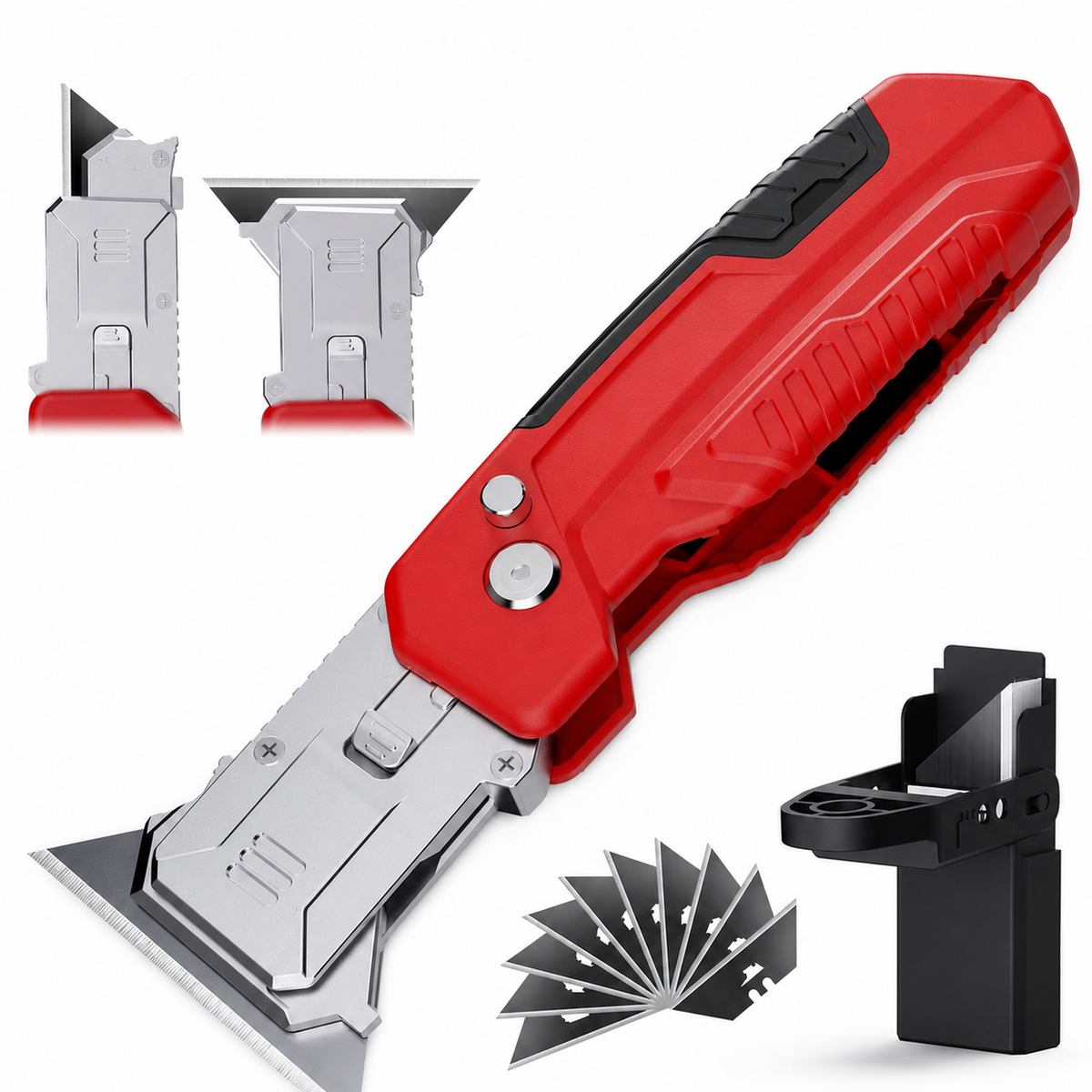2-in-1 knife scraper, foldable knife scraper
