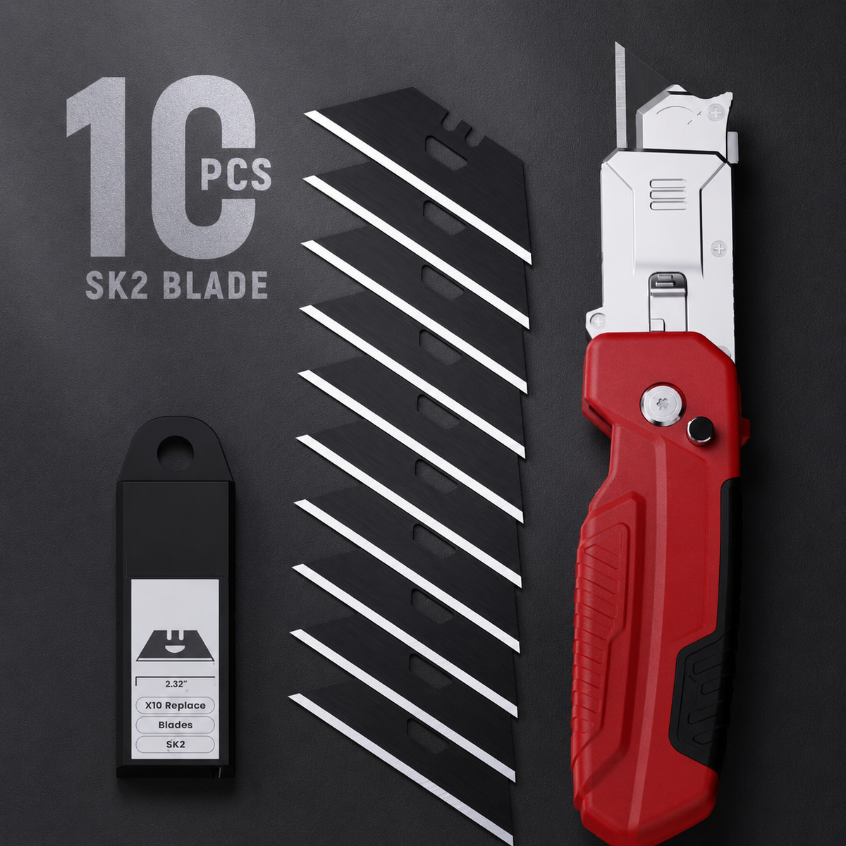 2-in-1 knife scraper, foldable knife scraper