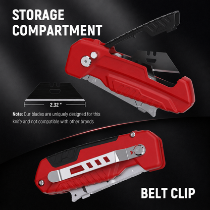 2-in-1 knife scraper, foldable knife scraper