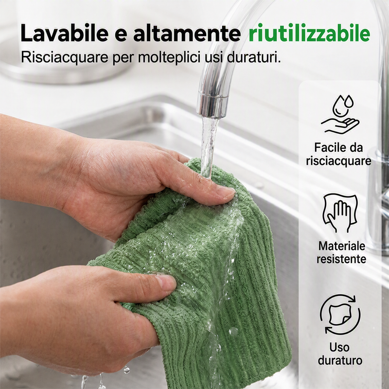 🧽💚 Tear, Wipe & Done – Disposable, odor-free & hygienic – No more smelly sponges – quick & clean ✨