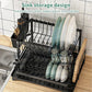 🔥【Exceptional Price】 40% OFF🍽️ Premium 2-Tier Dish Rack – Maximize Drying Space, Sleek Stainless Steel, Stylish Kitchen Upgrade ✨🏠