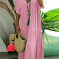 👗 50% OFF NOW! 🌺 Women's Casual Long Dress with Short Sleeves – Soft & breathable – Perfect for summer, beach or everyday elegance – lightweight and comfy ✨🌸