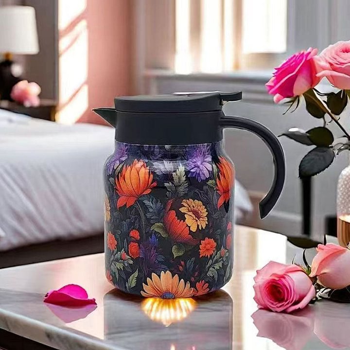 ⏳Time-Limited Special⏰Insulated Teapot with Strainer – Brew whole leaf tea freely – Stays hot for hours, pours perfectly – your quiet moment companion 🍂☕