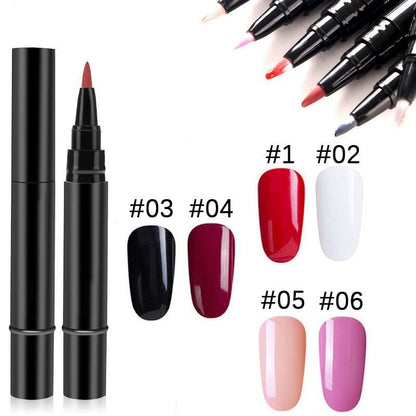 💅 BUY 1 GET 1 FREE! ✨ One Step Nail Gel Pen – Includes free mini UV nail lamp – No base or top coat needed – perfect for DIY manicures on the go 🎨💡✨