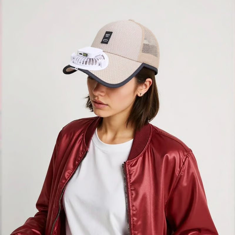 🔥 Hot sale 🔥Breathable Baseball Cap with Solar Fan