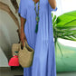 👗 50% OFF NOW! 🌺 Women's Casual Long Dress with Short Sleeves – Soft & breathable – Perfect for summer, beach or everyday elegance – lightweight and comfy ✨🌸