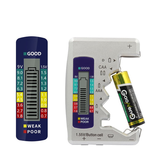 🔥49% OFF NOW🔋Portable Digital Battery Tester‑Universal Checker for All‑Size Household Batteries