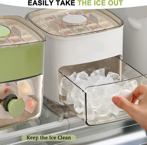 Ice Cube Maker with Storage