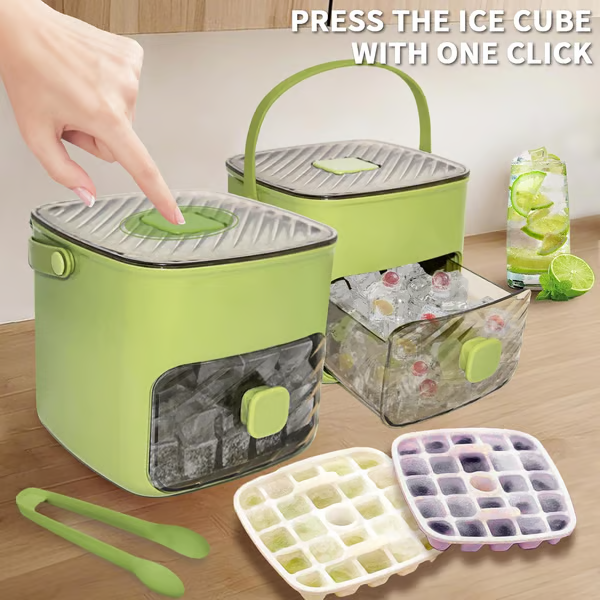 Ice Cube Maker with Storage
