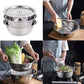 ⏳Limited-time 50% off⏰Household Thickened Stainless Steel 3-piece Vegetable Chopping and Draining Basket Set🥒🥔🧅