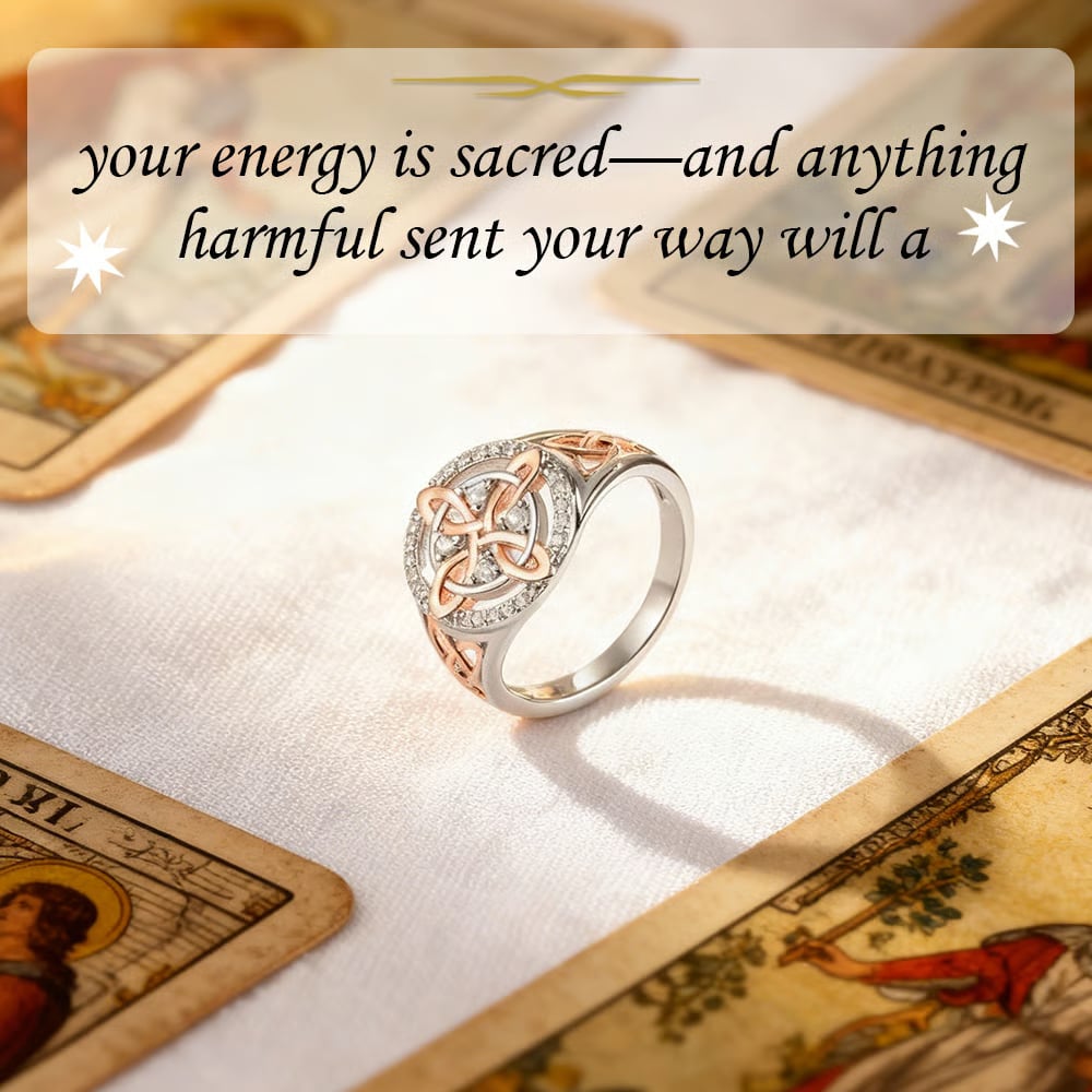 💍Handmade Witch's Return-Knot Protection Ring💞Protect Your Loved Ones