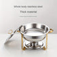 🍲 50% OFF NOW! 🍽️ Stainless Steel Chafing Dish Buffet Set – 5QT, Gold Finish & Fuel Can Rack ✨