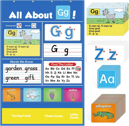 🔥 SALE 50% OFF 📚Alphabet Learning Pocket Chart
