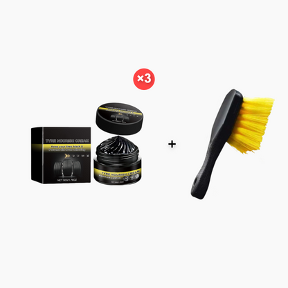 ✨ Tire wax – restores black gloss, blocks UV, repels dirt. Easy & quick! 🚗