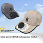 🔥 Hot sale 🔥Breathable Baseball Cap with Solar Fan