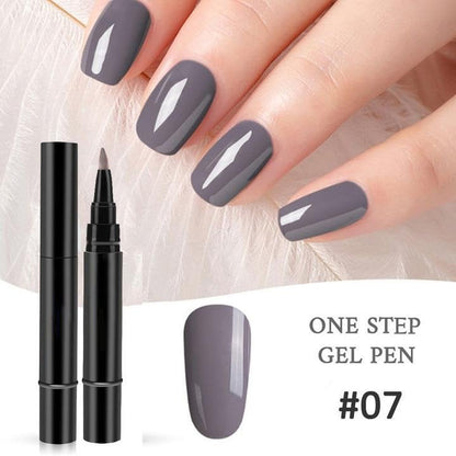💅 BUY 1 GET 1 FREE! ✨ One Step Nail Gel Pen – Includes free mini UV nail lamp – No base or top coat needed – perfect for DIY manicures on the go 🎨💡✨