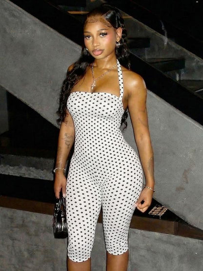 🏆LAST DAY SALE 27% OFF🔥Polka Dot Halter Bodycon Pants