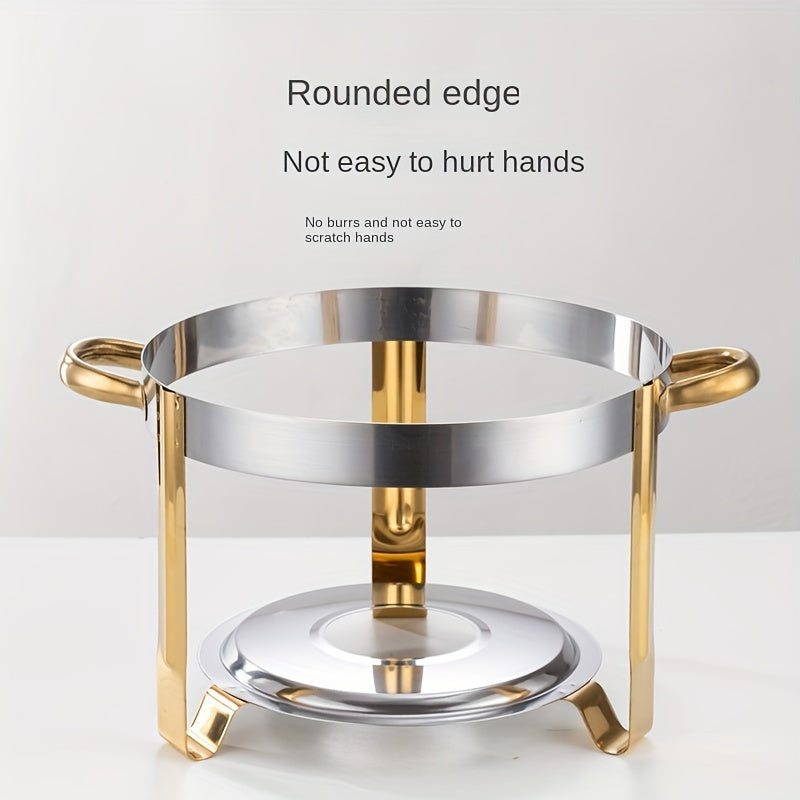 🍲 50% OFF NOW! 🍽️ Stainless Steel Chafing Dish Buffet Set – 5QT, Gold Finish & Fuel Can Rack ✨
