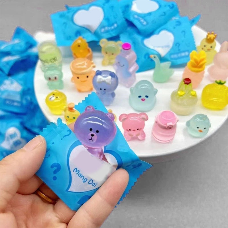 🔥 BUY 2 GET 1 FREE!!✨- Blind Bag Luminous Mini Resin Animal Figures (10PCS/Set)