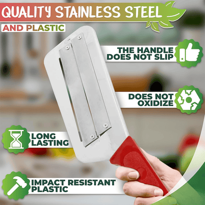 ⚡2025 Hot Sale 50% OFF 🔥🏆Stainless Steel Shredder Knife - Save your cooking time and energy⏳🍳