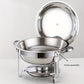 🍲 50% OFF NOW! 🍽️ Stainless Steel Chafing Dish Buffet Set – 5QT, Gold Finish & Fuel Can Rack ✨