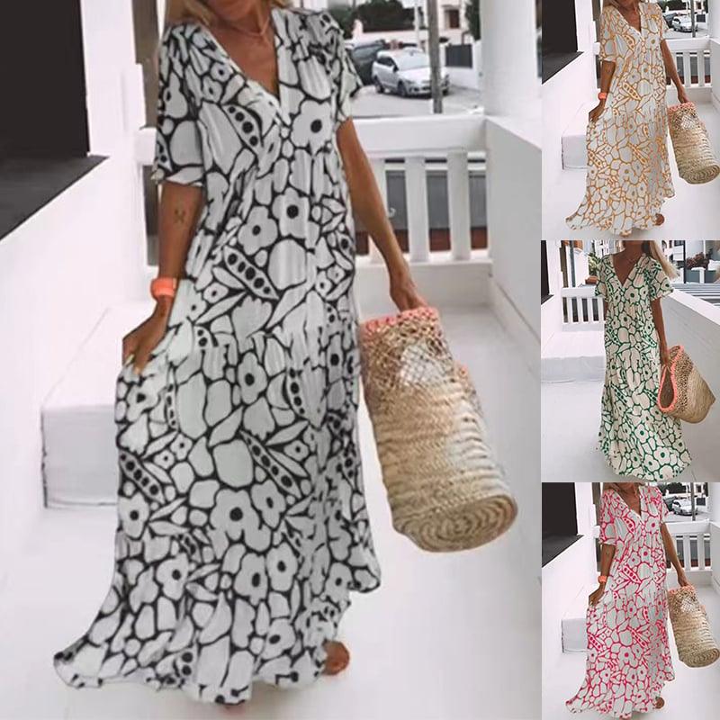 🌸Early Spring Sale 50% OFF!🔥💃Women's Casual Floral Swing Dress