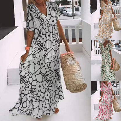 🌸Early Spring Sale 50% OFF!🔥💃Women's Casual Floral Swing Dress