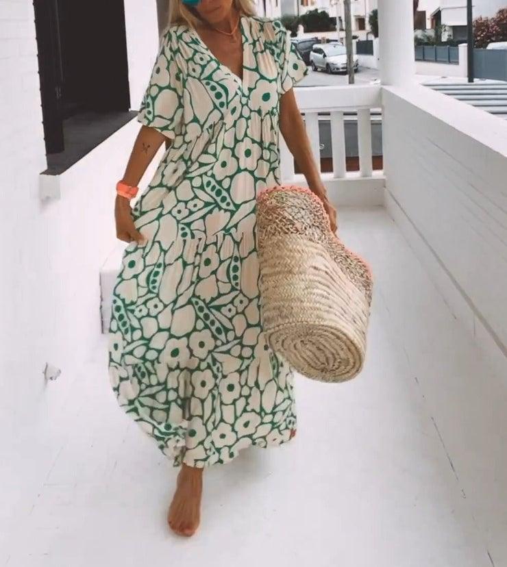 🌸Early Spring Sale 50% OFF!🔥💃Women's Casual Floral Swing Dress