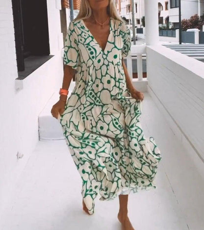 🌸Early Spring Sale 50% OFF!🔥💃Women's Casual Floral Swing Dress