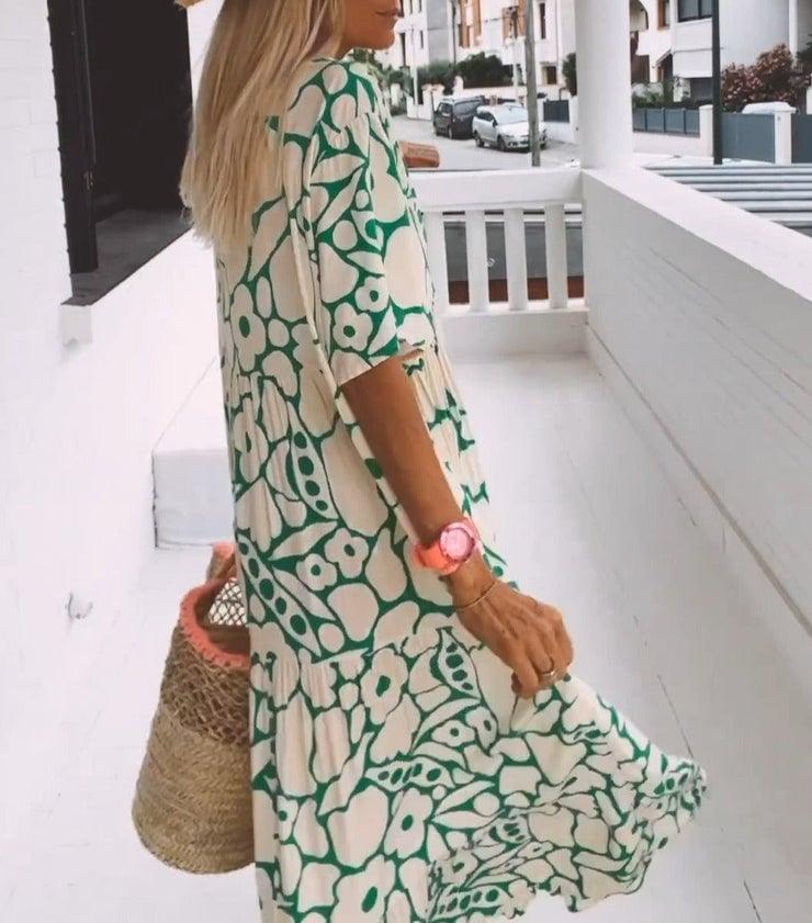 🌸Early Spring Sale 50% OFF!🔥💃Women's Casual Floral Swing Dress