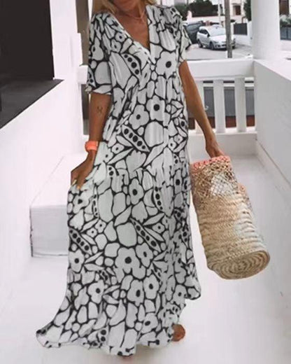 🌸Early Spring Sale 50% OFF!🔥💃Women's Casual Floral Swing Dress