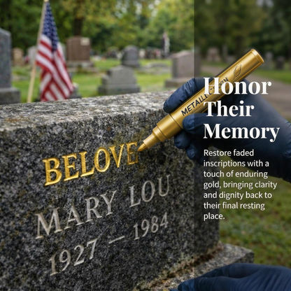 🐦 Golden gravestone pen for restoring faded gravestone inscriptions