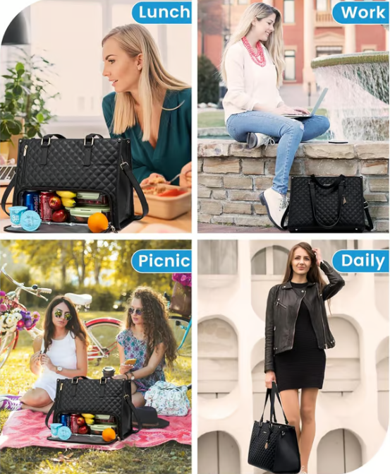 ⏳Time-Limited Special⏰3 in 1 Lunch Tote Bag for Women🎁Free Matching Wallet⏰
