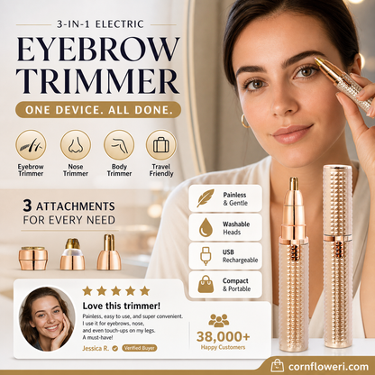 ✂️ 2026 Sale — Over 38,000 Sold!🔥 Portable Electric Eyebrow Trimmer – Grooming Device 🪒