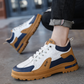 Men's Fashion Color-blocking Non-slip Walking Sneakers
