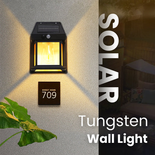 💡Motion Sensor Solar Tungsten Wall Light