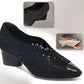 👡Slippers made of mesh with crystals and chunky heel（🔥50% OFF）