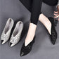 👡Slippers made of mesh with crystals and chunky heel（🔥50% OFF）