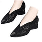 👡Slippers made of mesh with crystals and chunky heel（🔥50% OFF）