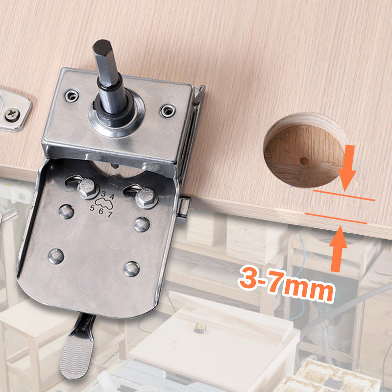 🔥50% OFF NOW🛠️35mm Hinge Drill Locator with Quick‑Clamp‑Precision Drilling Jig for Cabinet & Door Hinge Installation