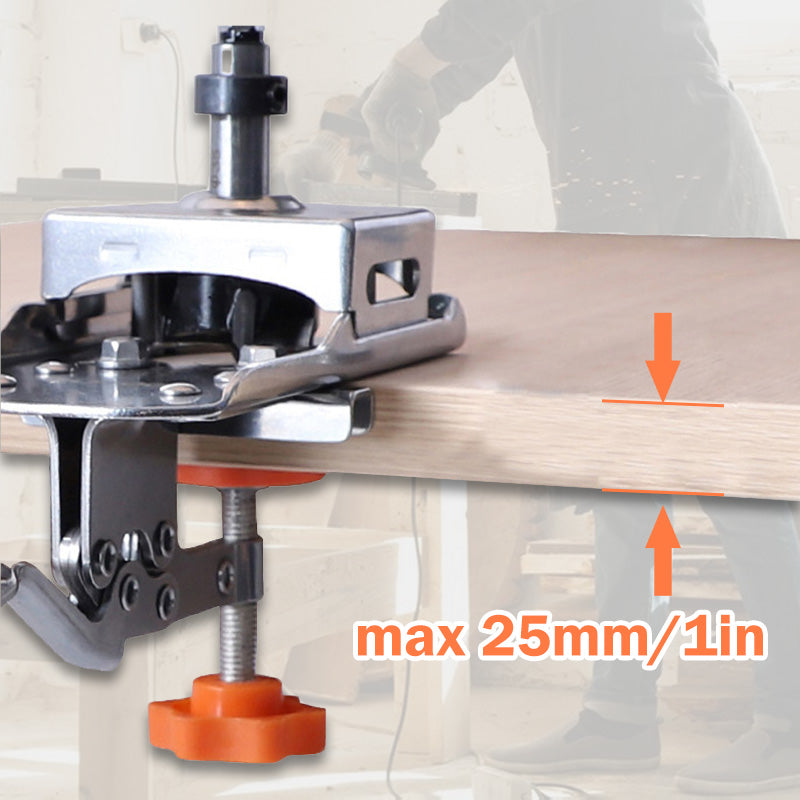 🔥50% OFF NOW🛠️35mm Hinge Drill Locator with Quick‑Clamp‑Precision Drilling Jig for Cabinet & Door Hinge Installation