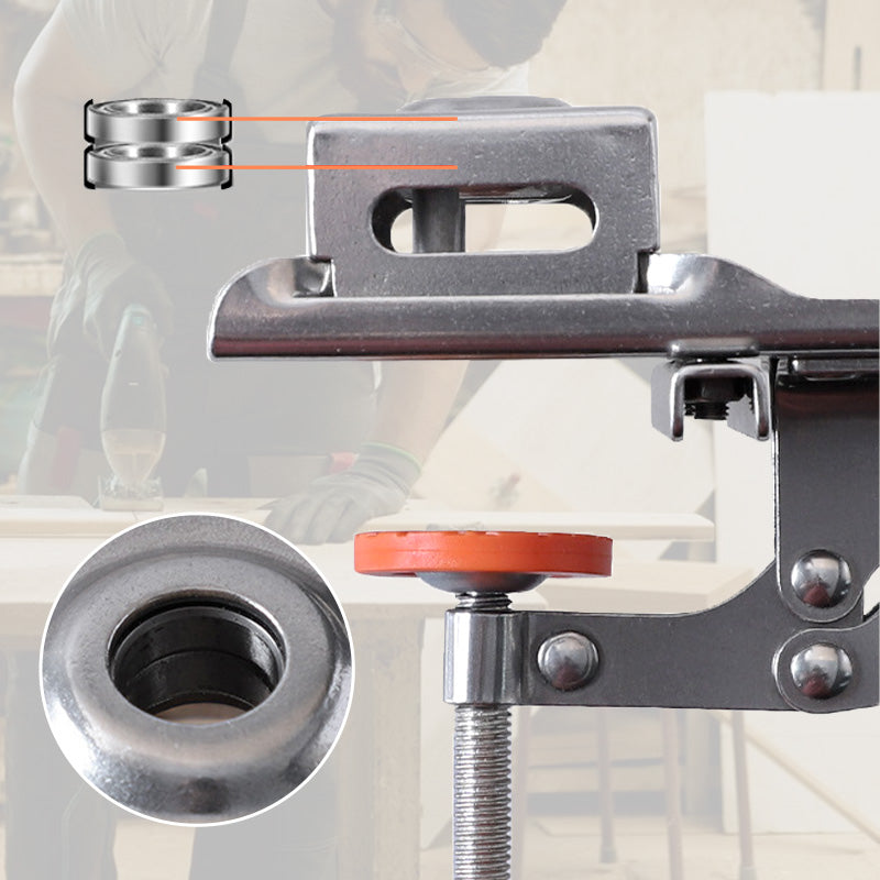 🔥50% OFF NOW🛠️35mm Hinge Drill Locator with Quick‑Clamp‑Precision Drilling Jig for Cabinet & Door Hinge Installation