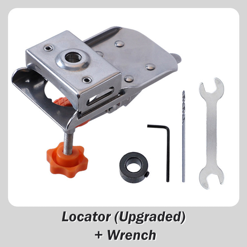 🔥50% OFF NOW🛠️35mm Hinge Drill Locator with Quick‑Clamp‑Precision Drilling Jig for Cabinet & Door Hinge Installation