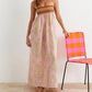Women’s Casual Print Maxi Dress With Adjustable Slings